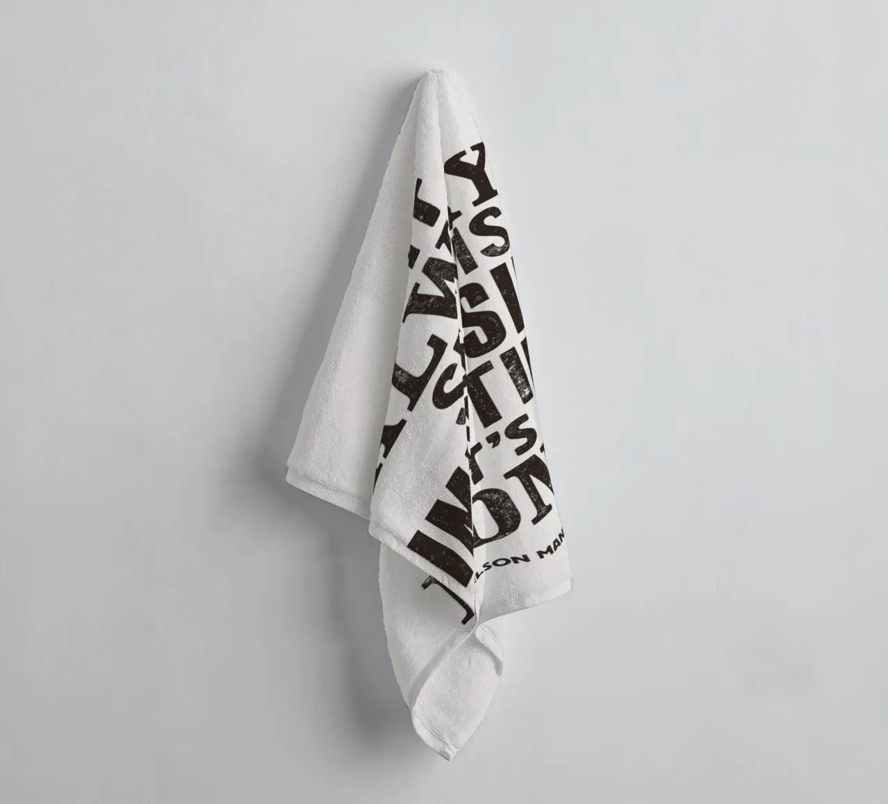 It Always Seems Impossible Until It's Done Quote Print towel by THE MOTIVATED TYPE