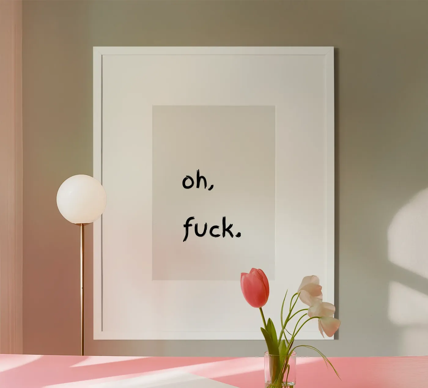 oh, f*ck poster de TheGrumpyHomeDecor