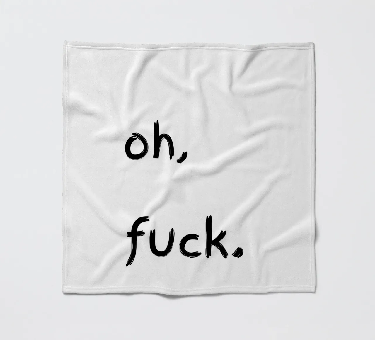 oh, f*ck fleece blanket by TheGrumpyHomeDecor