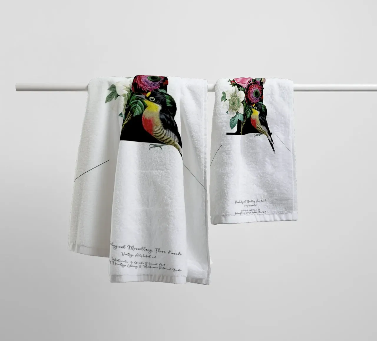Botanical Alphabet - I asciugamano da bagno da Froilein Juno