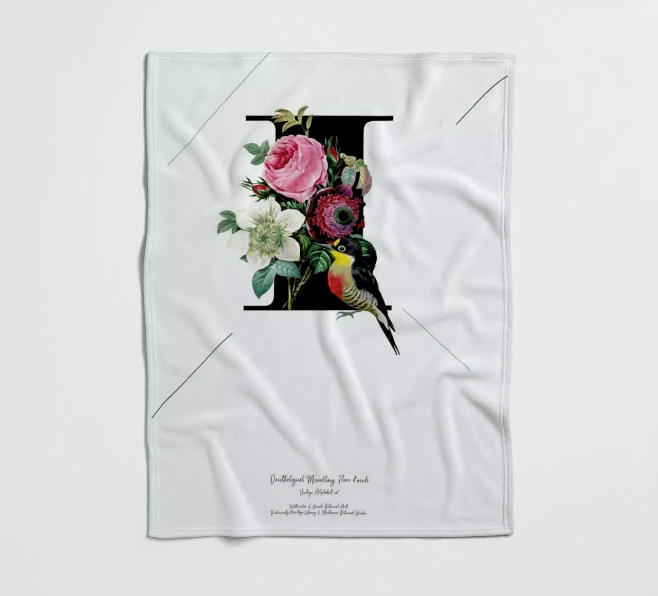 Botanical Alphabet - I coperta in pile da Froilein Juno