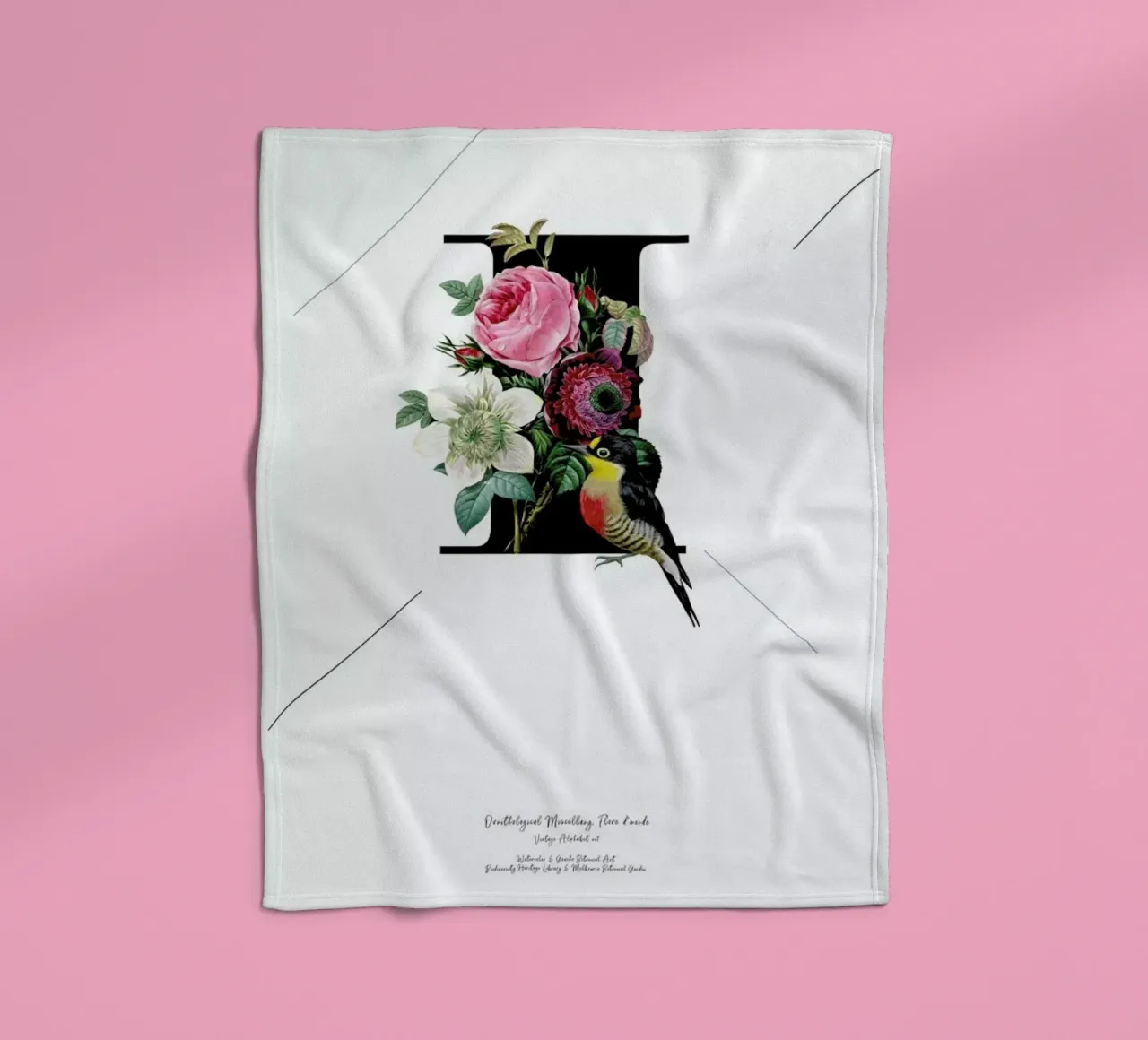 Botanical Alphabet - I coperta in pile da Froilein Juno