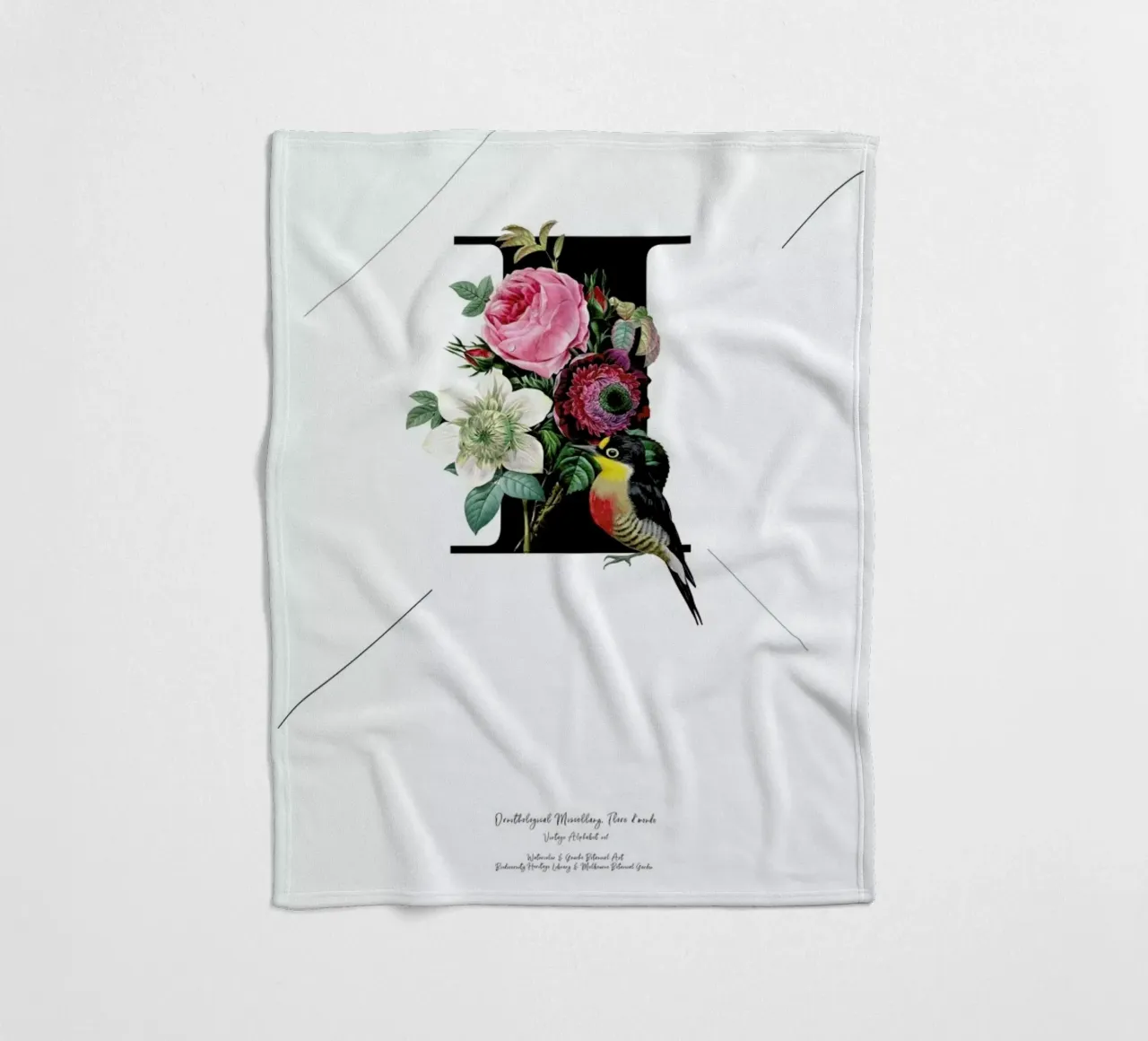 Botanical Alphabet - I coperta in pile da Froilein Juno