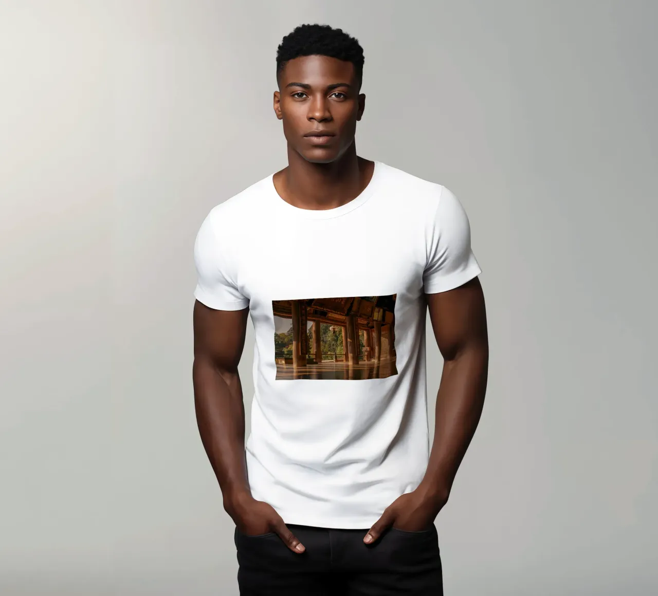 Tempio giapponese a Nara, Giappone t-shirt da Marcel Bisig