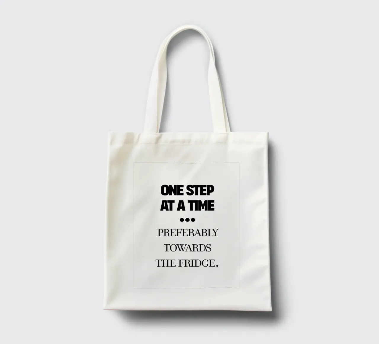 one step at a time Jutebeutel von TheGrumpyHomeDecor