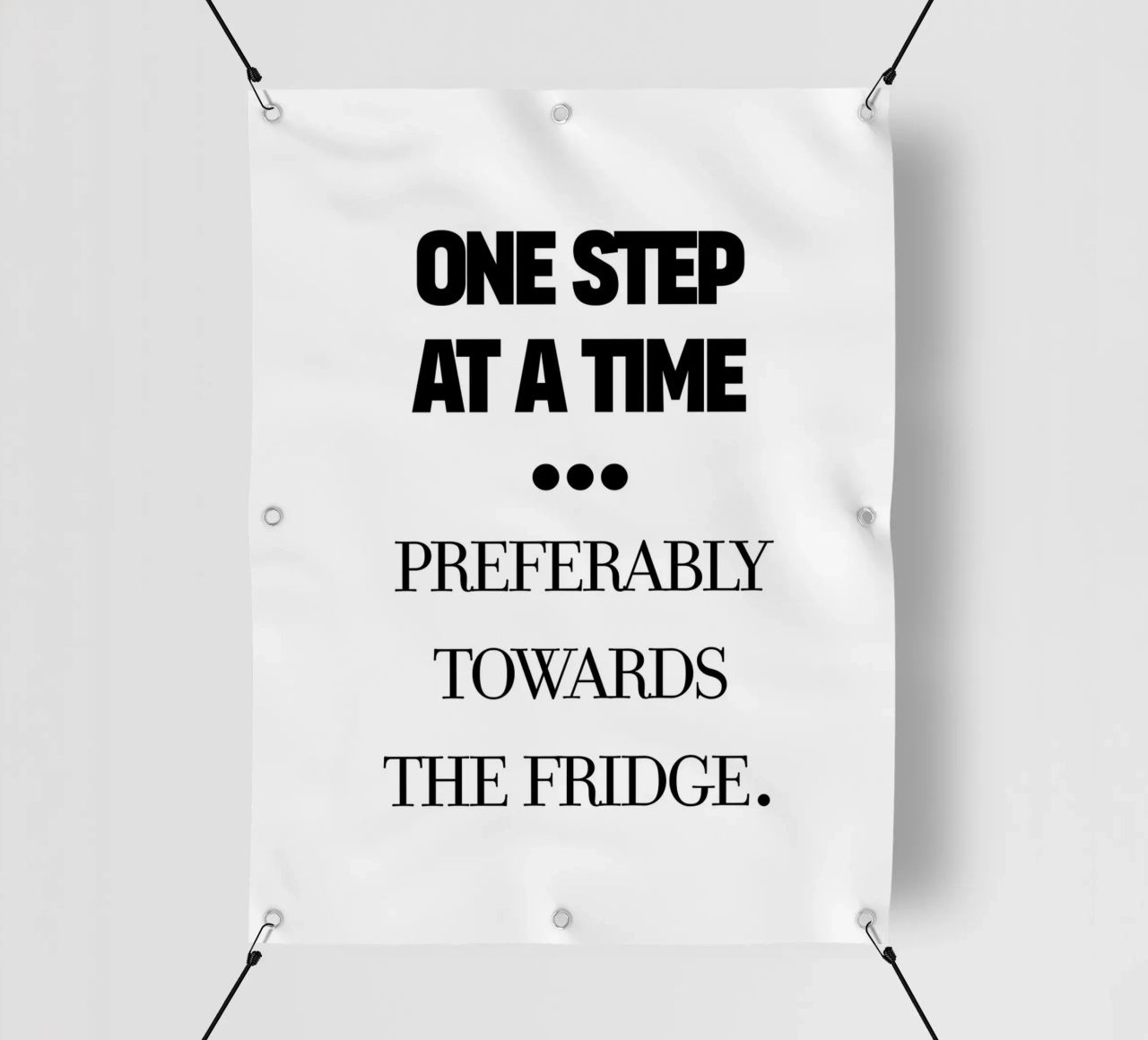 one step at a time telo in pvc da TheGrumpyHomeDecor