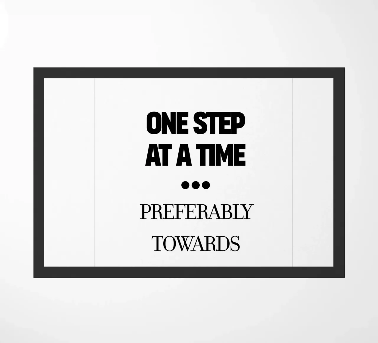 one step at a time zerbino da TheGrumpyHomeDecor