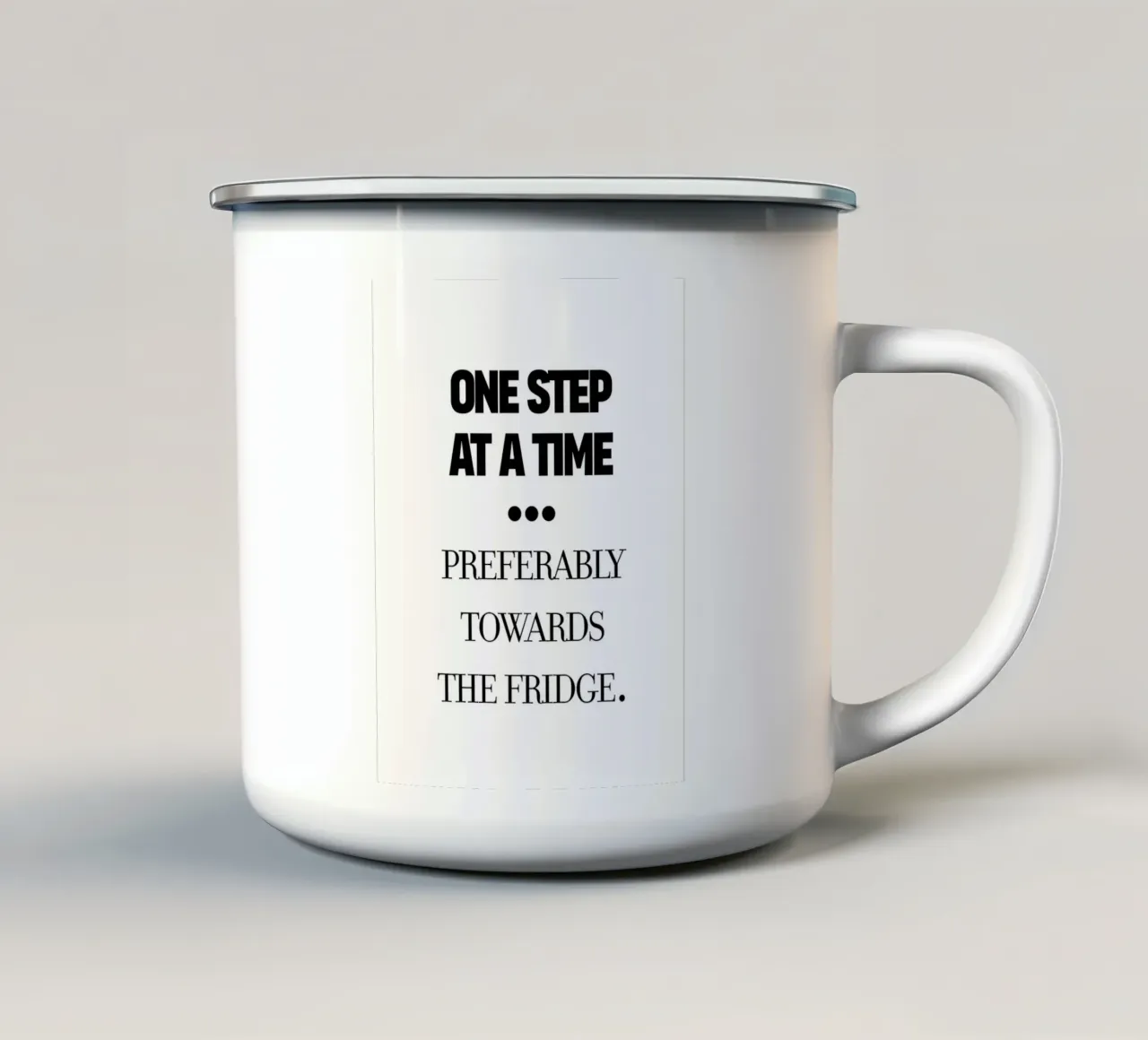one step at a time Emaille Tasse von TheGrumpyHomeDecor