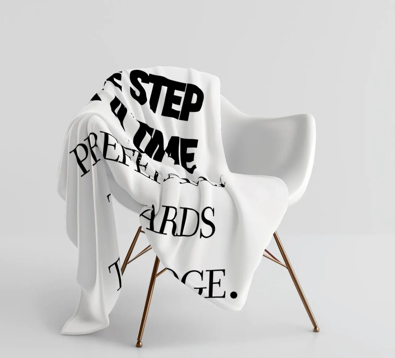 one step at a time manta de franela de TheGrumpyHomeDecor