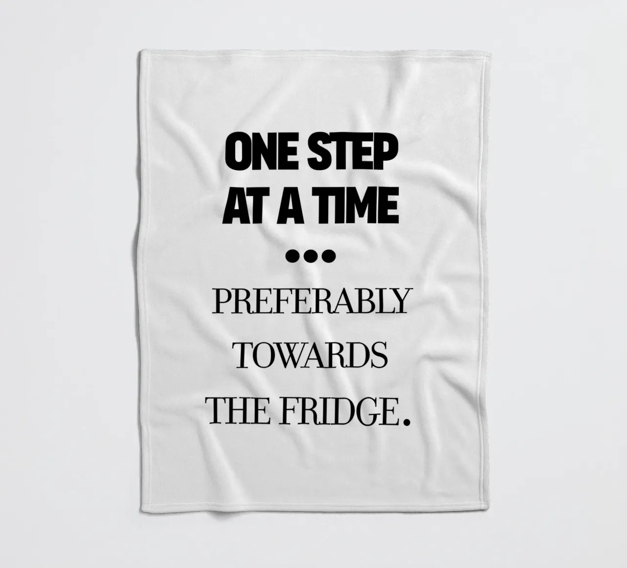 one step at a time manta de franela de TheGrumpyHomeDecor