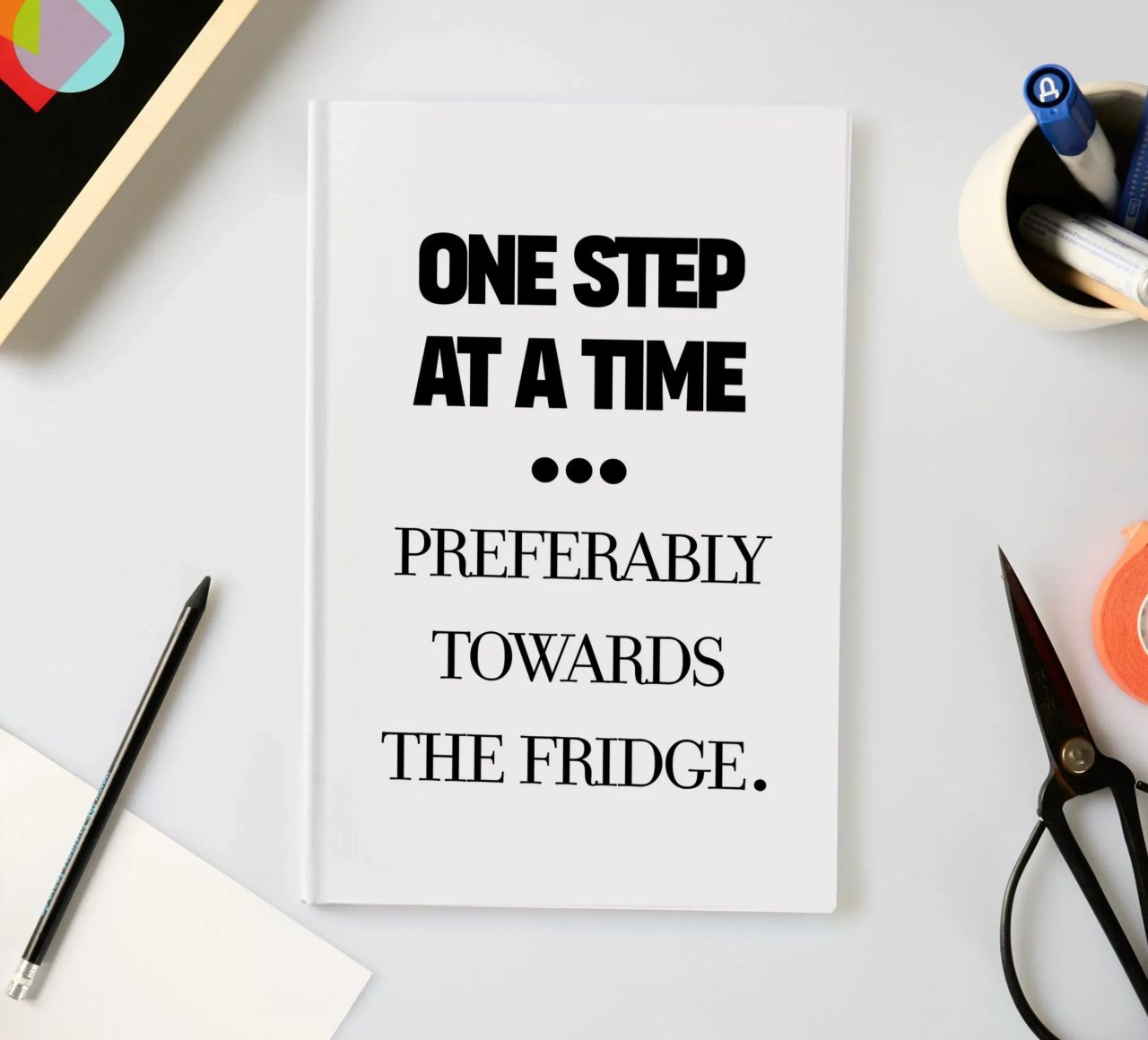 one step at a time notebook by TheGrumpyHomeDecor