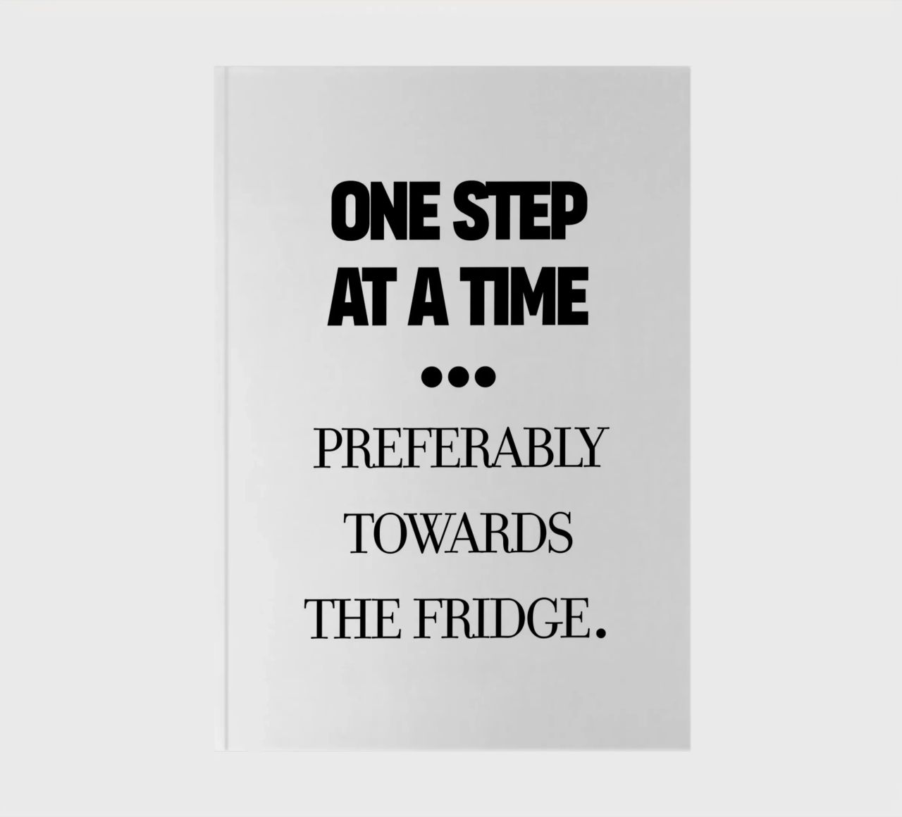one step at a time notebook by TheGrumpyHomeDecor