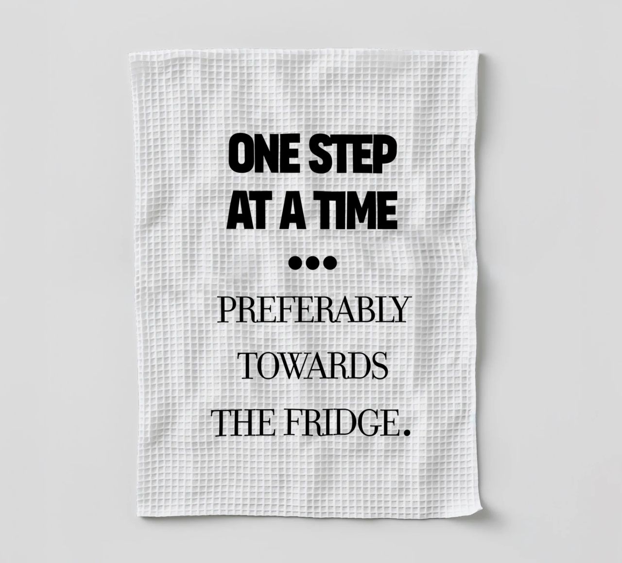 one step at a time canovaccio da cucina da TheGrumpyHomeDecor
