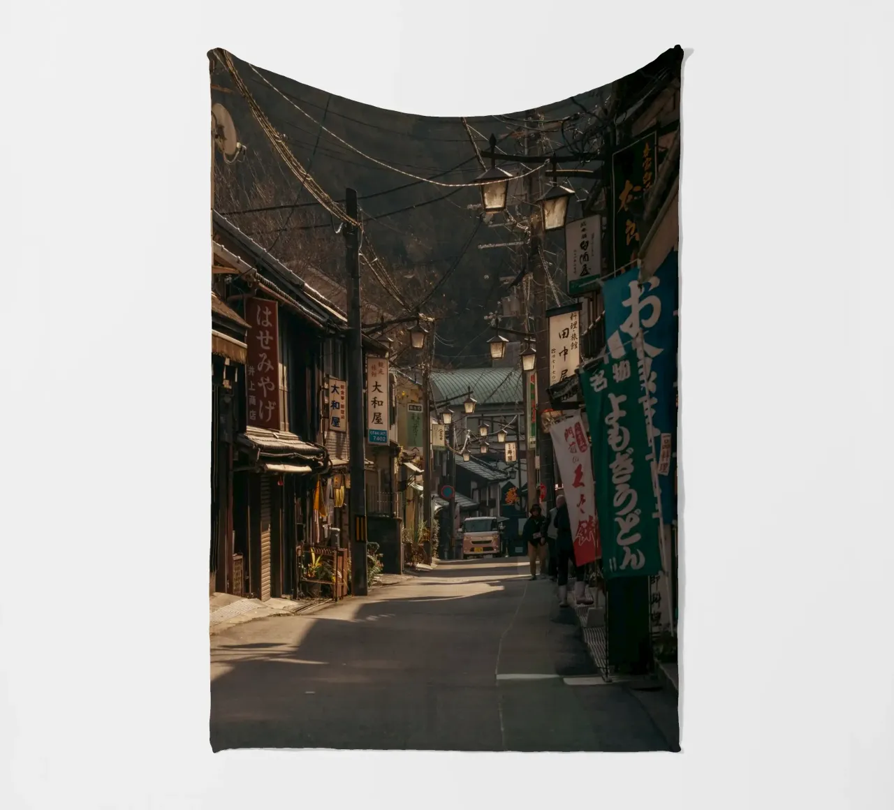 Via del Tempio a Nara, Giappone coperta in pile da Marcel Bisig
