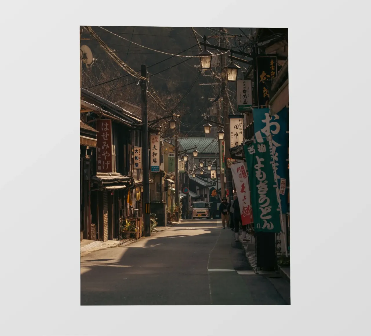 Via del Tempio a Nara, Giappone telo in pvc da Marcel Bisig