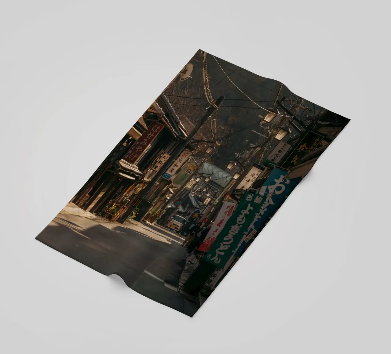 Via del Tempio a Nara, Giappone telo mare da Marcel Bisig
