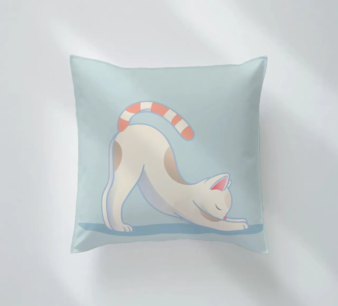 Gatto in posa yoga - stretching e rilassamento cuscino da namosh