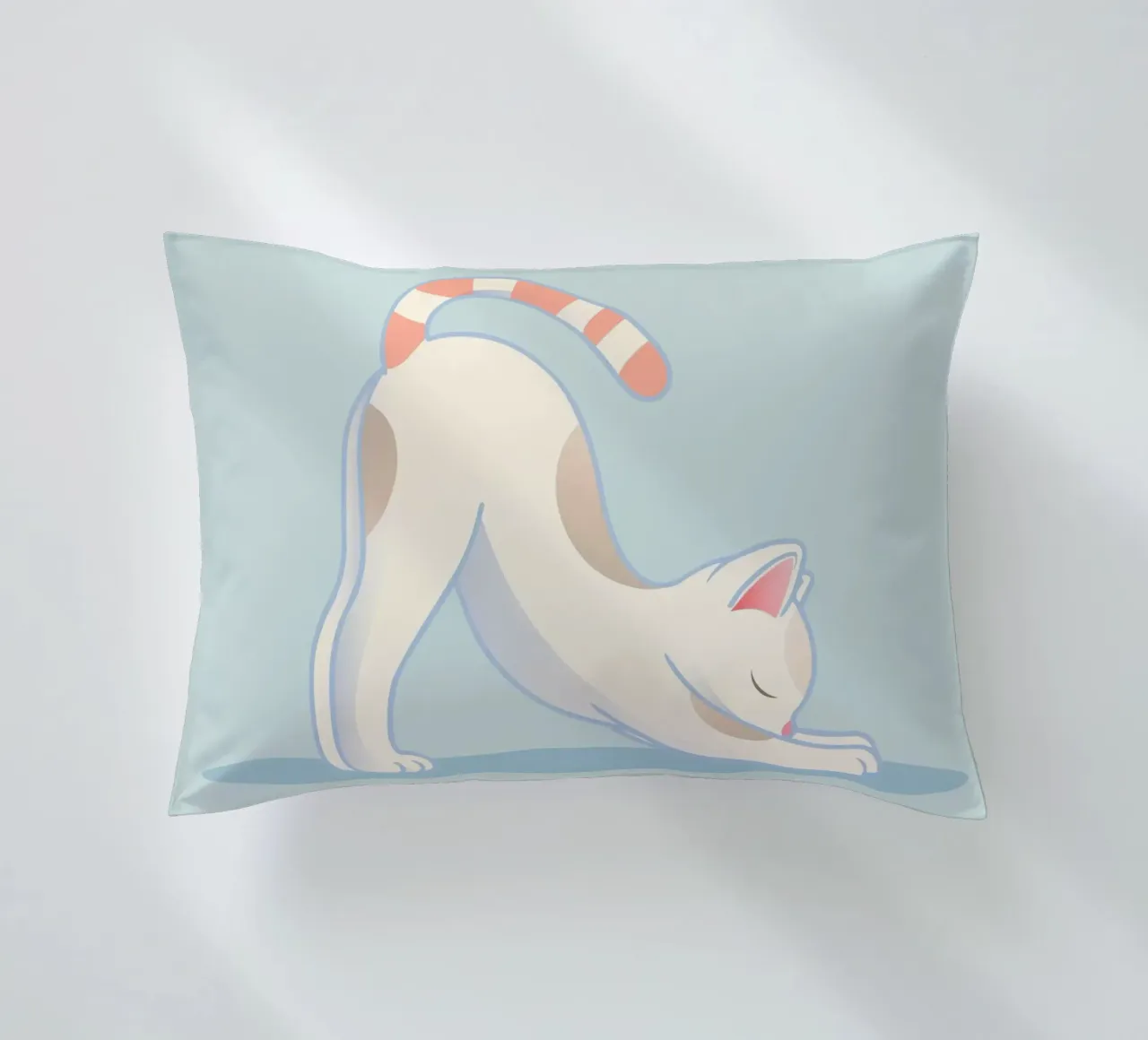 Gatto in posa yoga - stretching e rilassamento cuscino da namosh