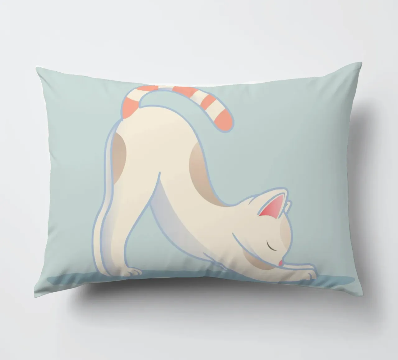 Gatto in posa yoga - stretching e rilassamento cuscino da namosh