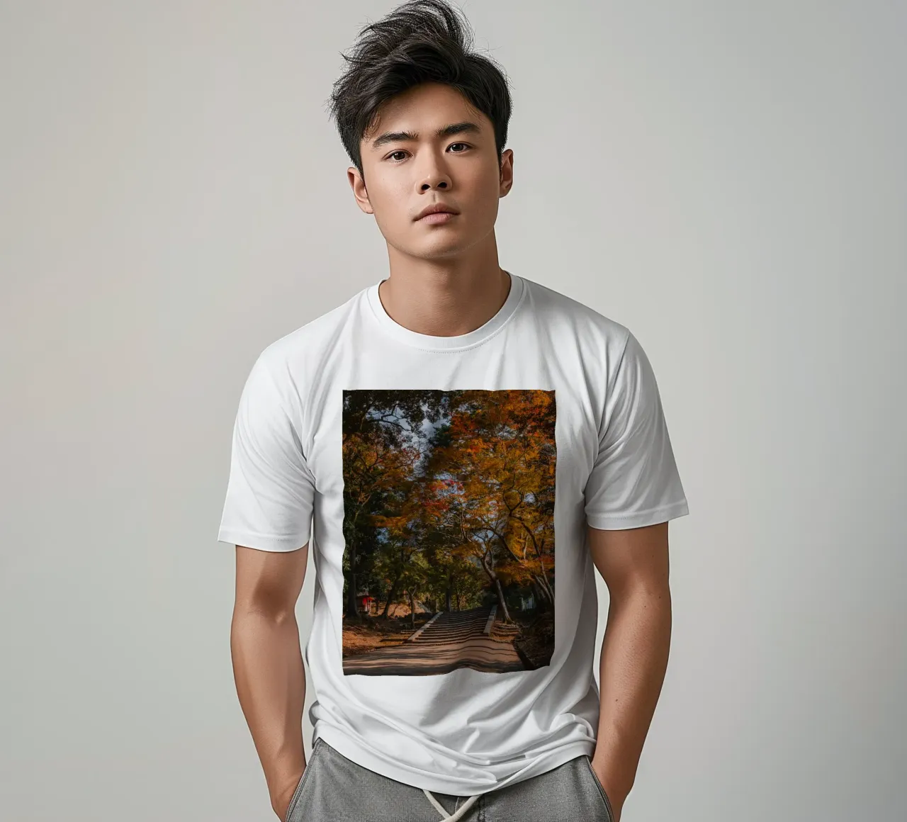 Il parco di Nara in autunno, Giappone t-shirt da Marcel Bisig