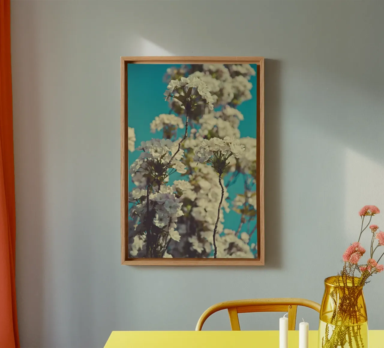Whispers of Spring canvas with Floater frame by PhotoVibe Decor