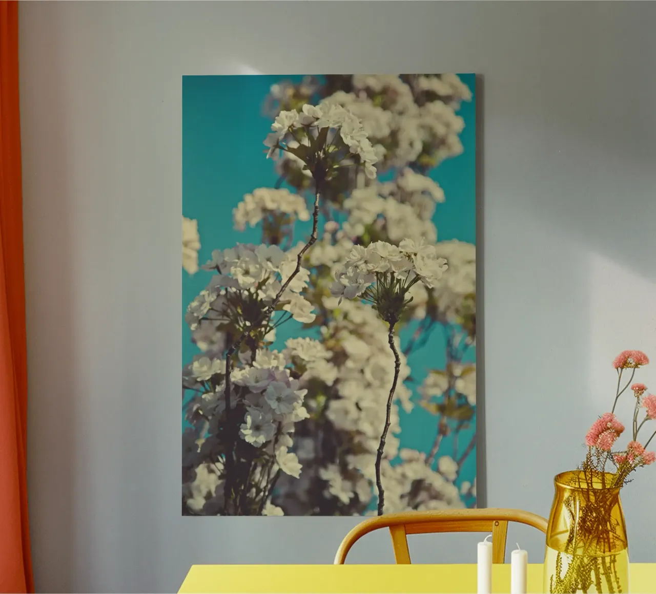 Whispers of Spring canvas with Floater frame by PhotoVibe Decor