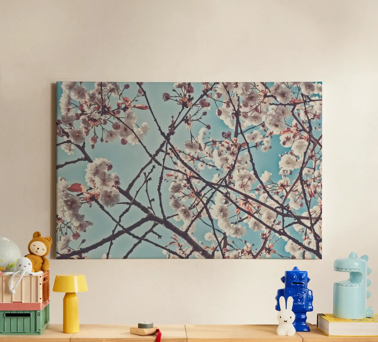 Whispers of Spring canvas with Floater frame by PhotoVibe Decor