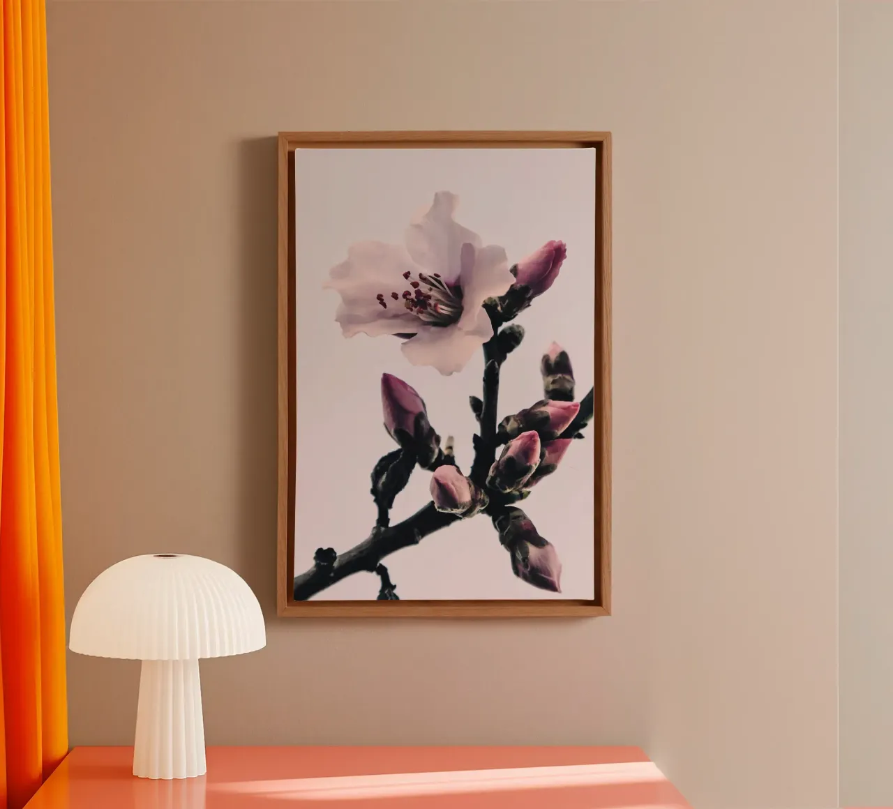 Whispers of Spring canvas with Floater frame by PhotoVibe Decor