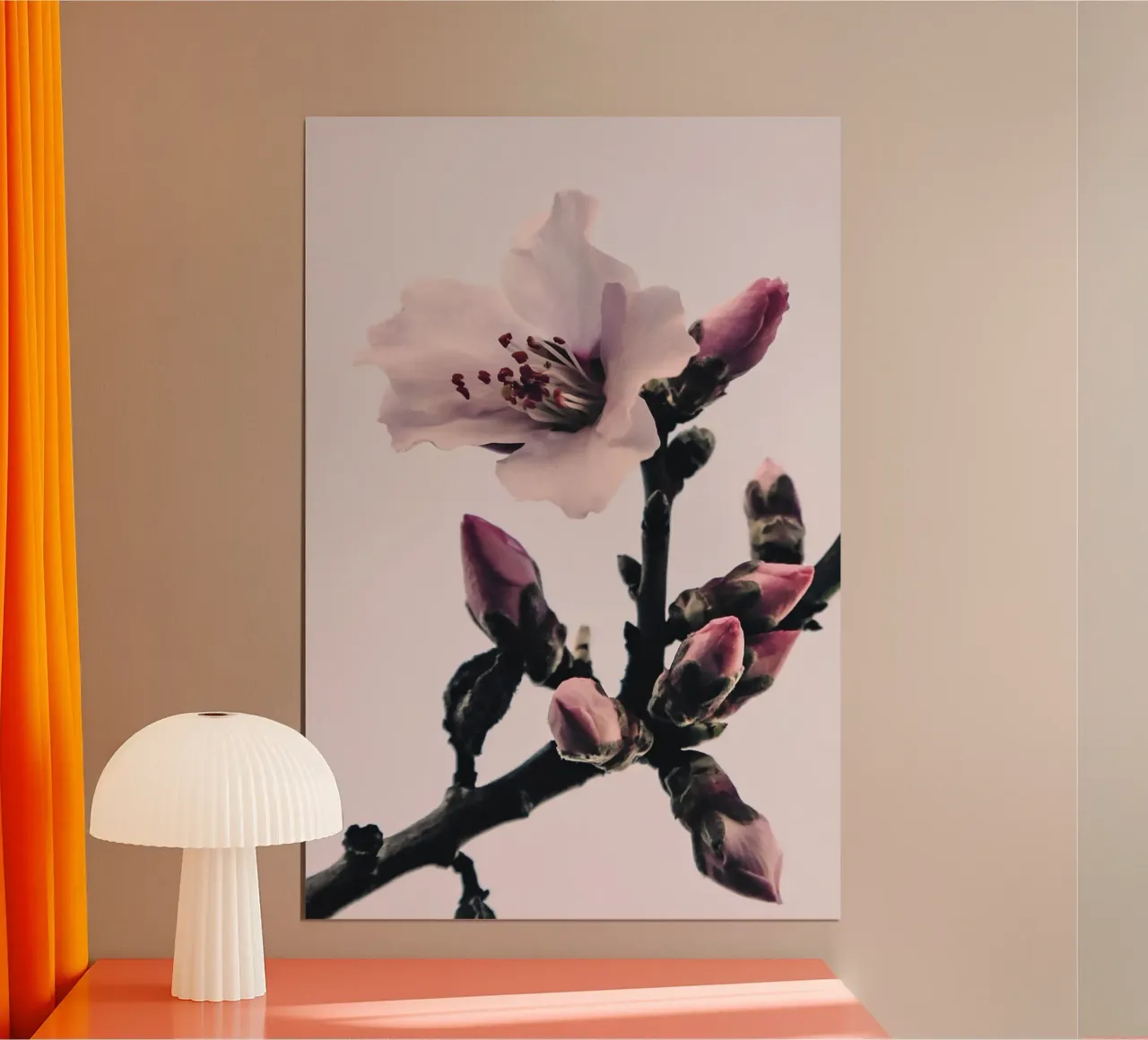Sussurri di primavera poster con telaio in alluminio da PhotoVibe Decor