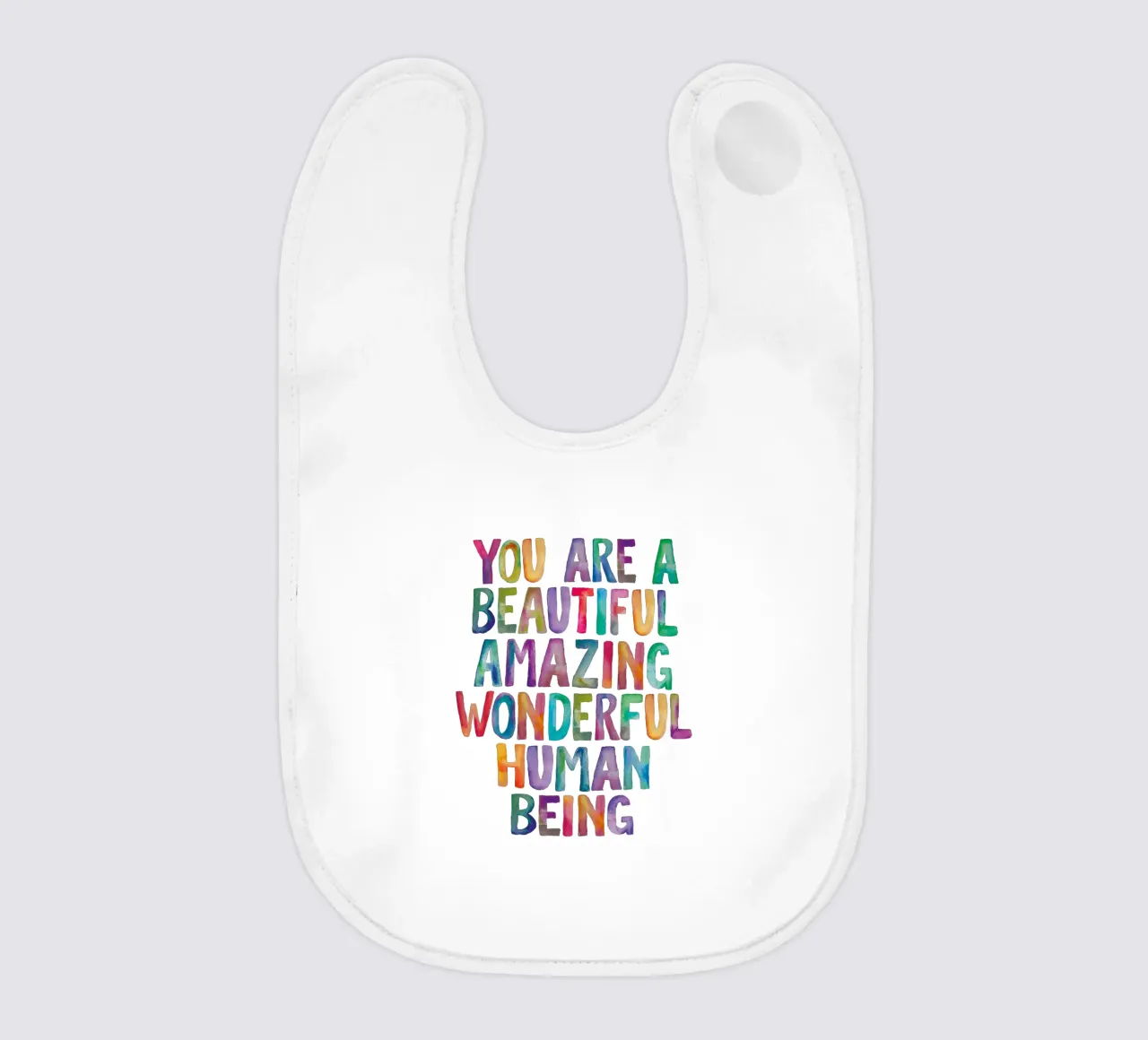 Sei un bellissimo, incredibile, meraviglioso essere umano bavaglino da THE MOTIVATED TYPE