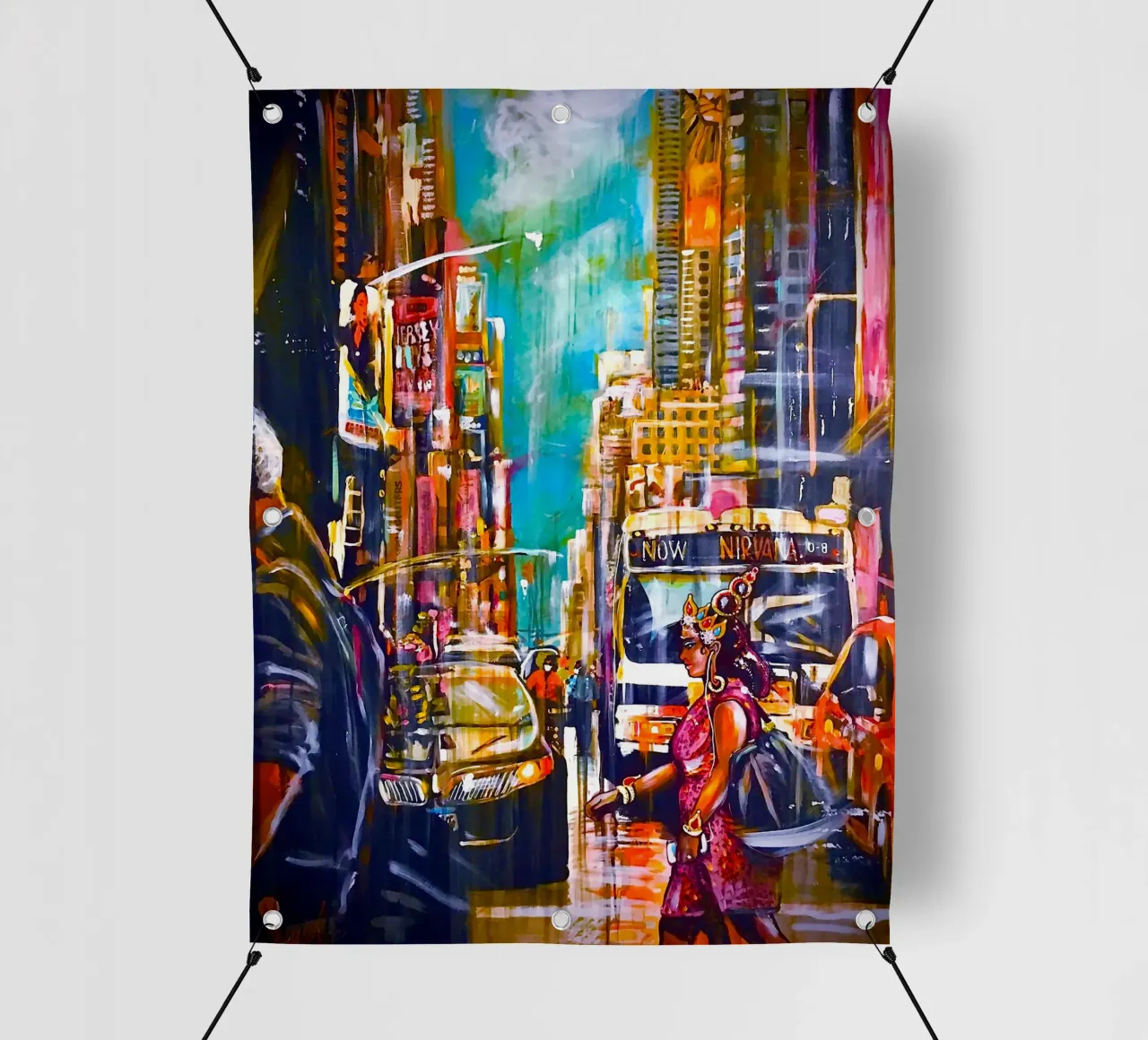 New York telo in pvc da Happy 😃 Art 🎨 by Christine Schnoell