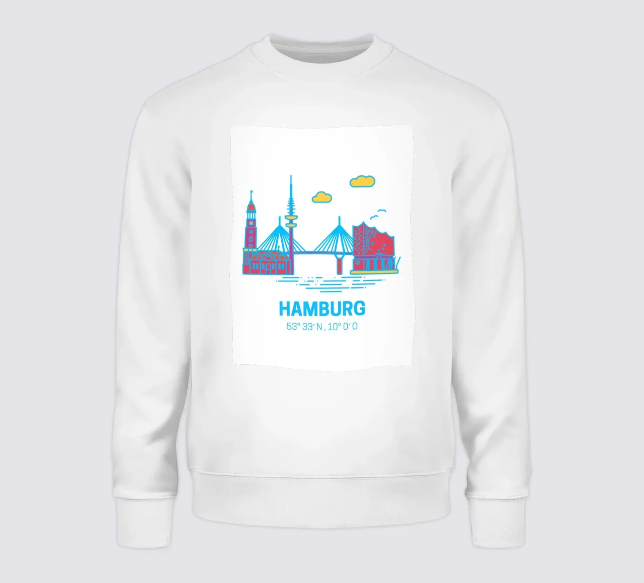Esplosione di colori ad Amburgo felpa da DigiWunderwerk