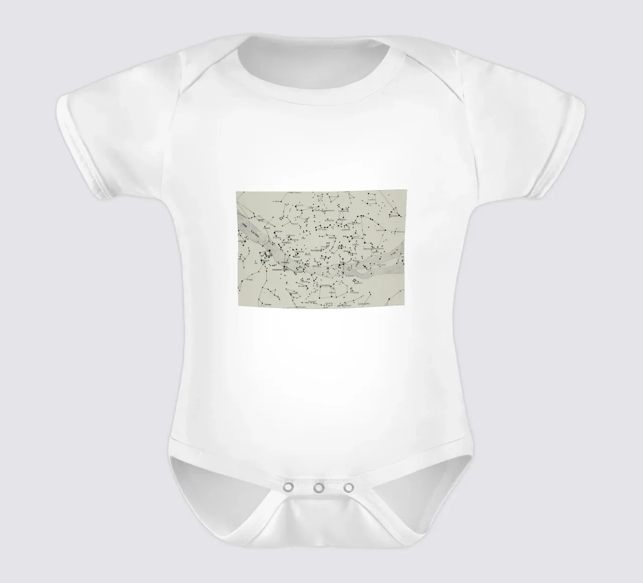 Carte du Ciel II short-sleeve baby romper by Astër
