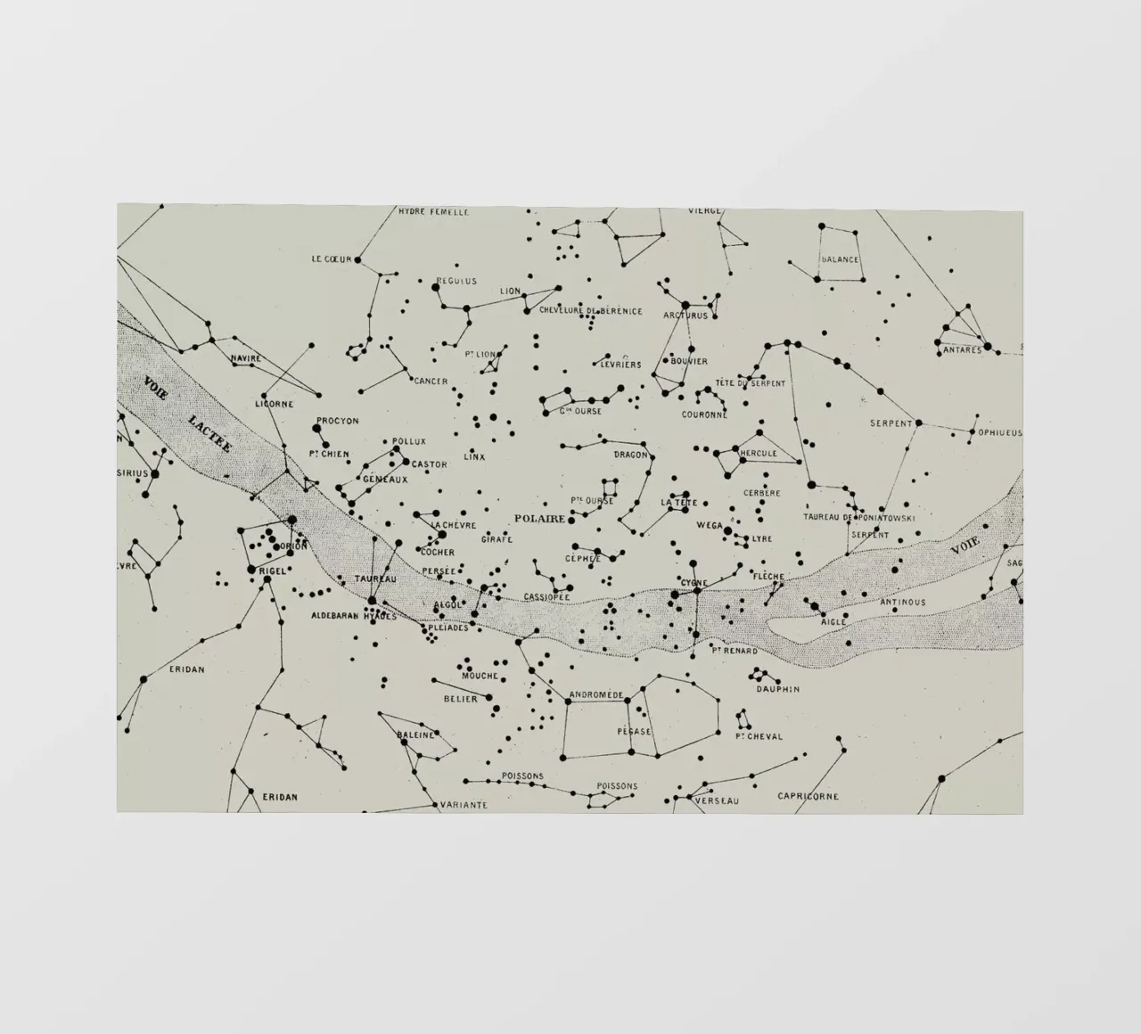 Carte du Ciel II telo in pvc da Astër
