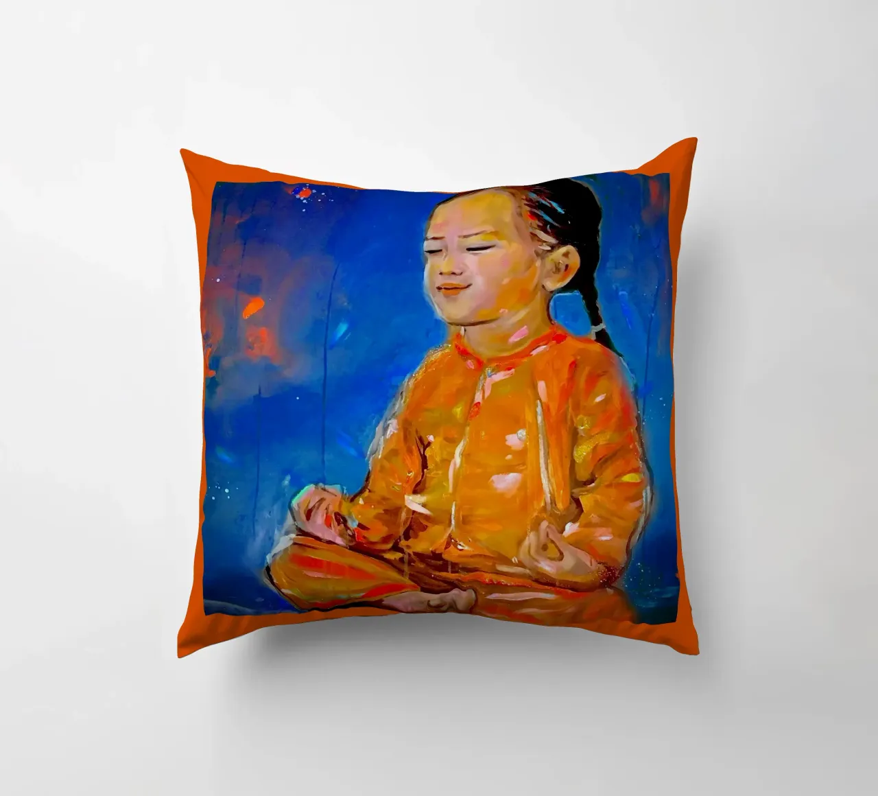 Meditation cuscino da Happy 😃 Art 🎨 by Christine Schnoell