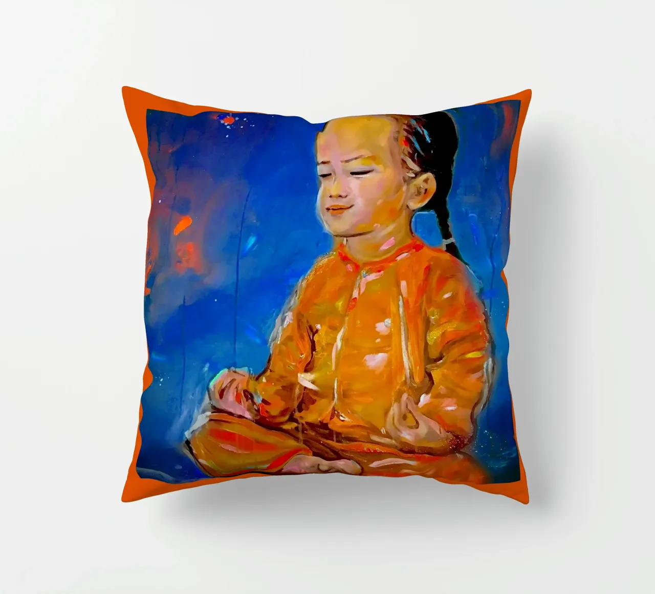 Meditation cuscino da Happy 😃 Art 🎨 by Christine Schnoell