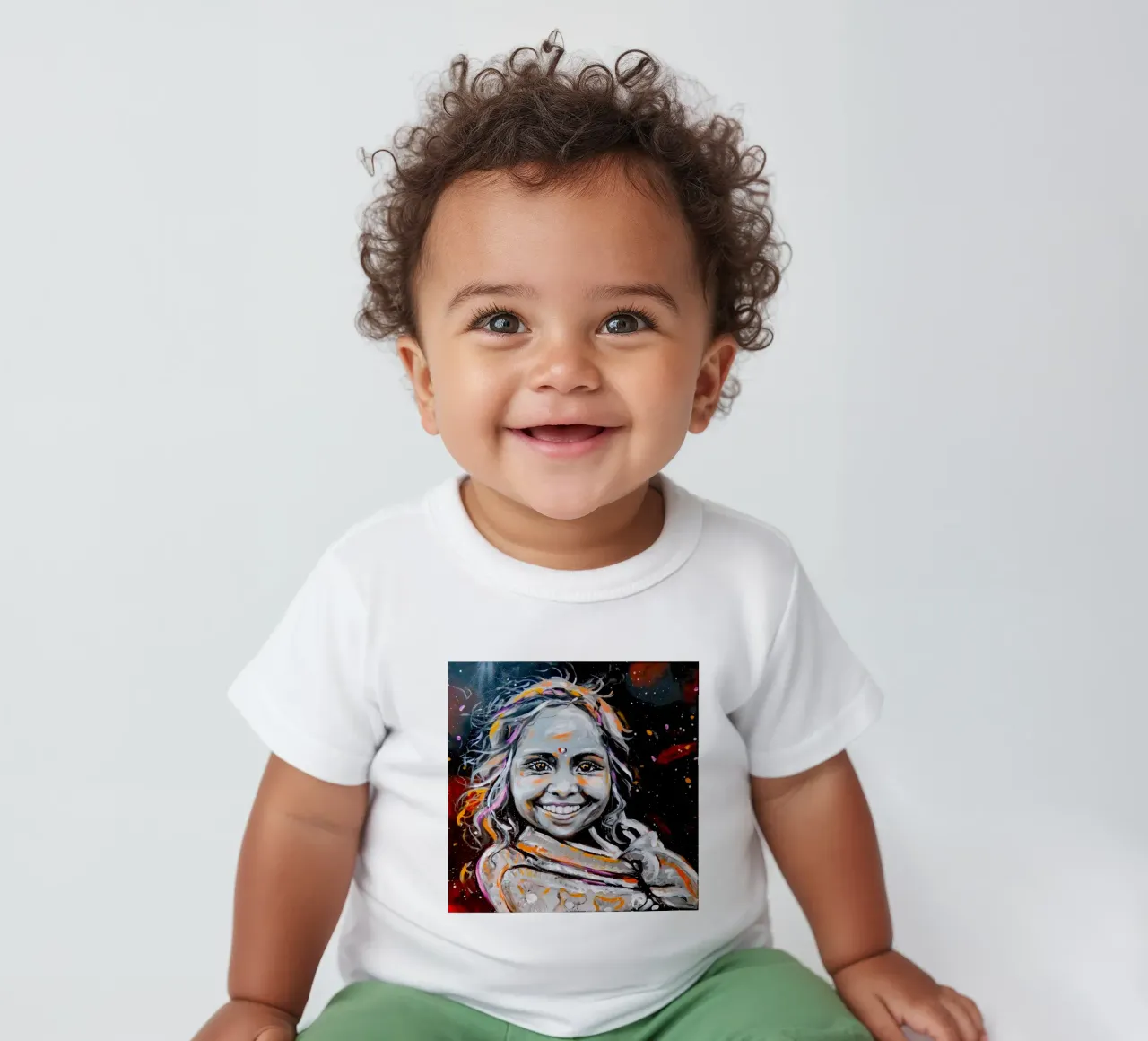 A Smile from India maglietta neonato da Happy 😃 Art 🎨 by Christine Schnoell