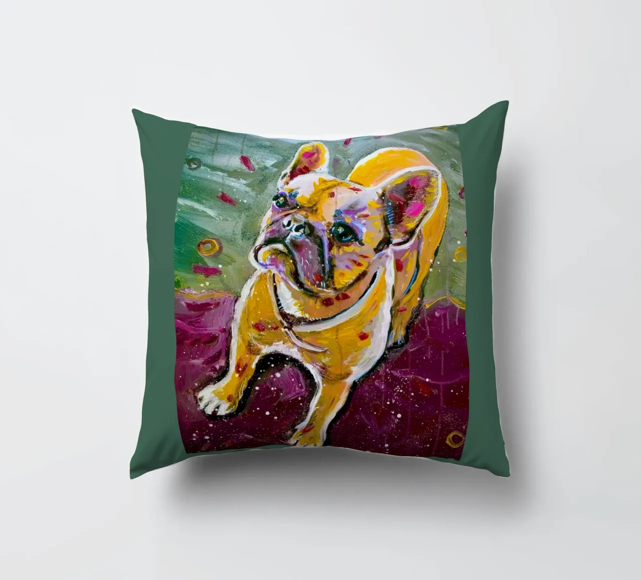 My sisters dog cuscino da Happy 😃 Art 🎨 by Christine Schnoell