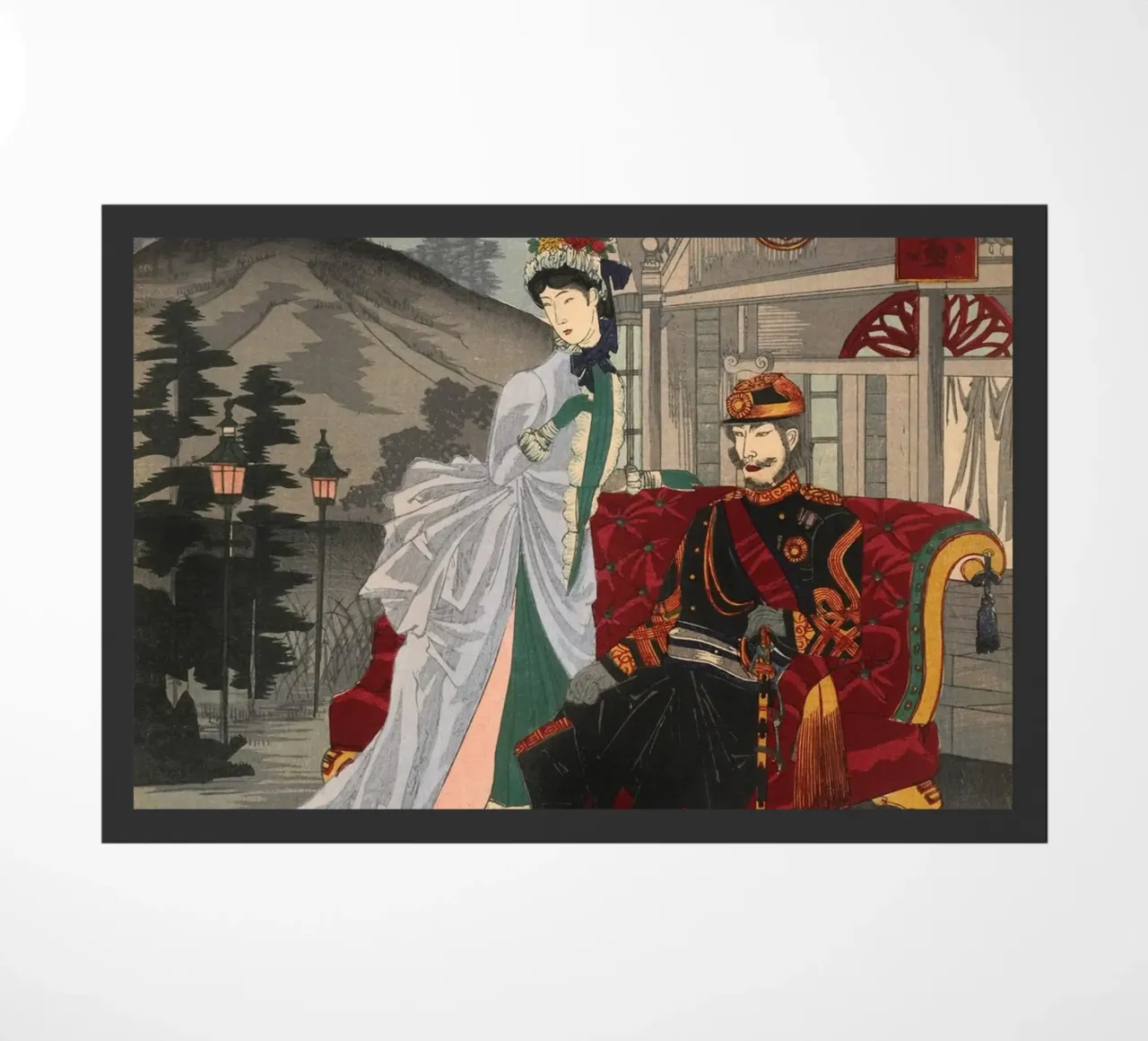Ukiyo-e: Pittura giapponese, l'imperatore Meiji zerbino da Aesthetic Muse