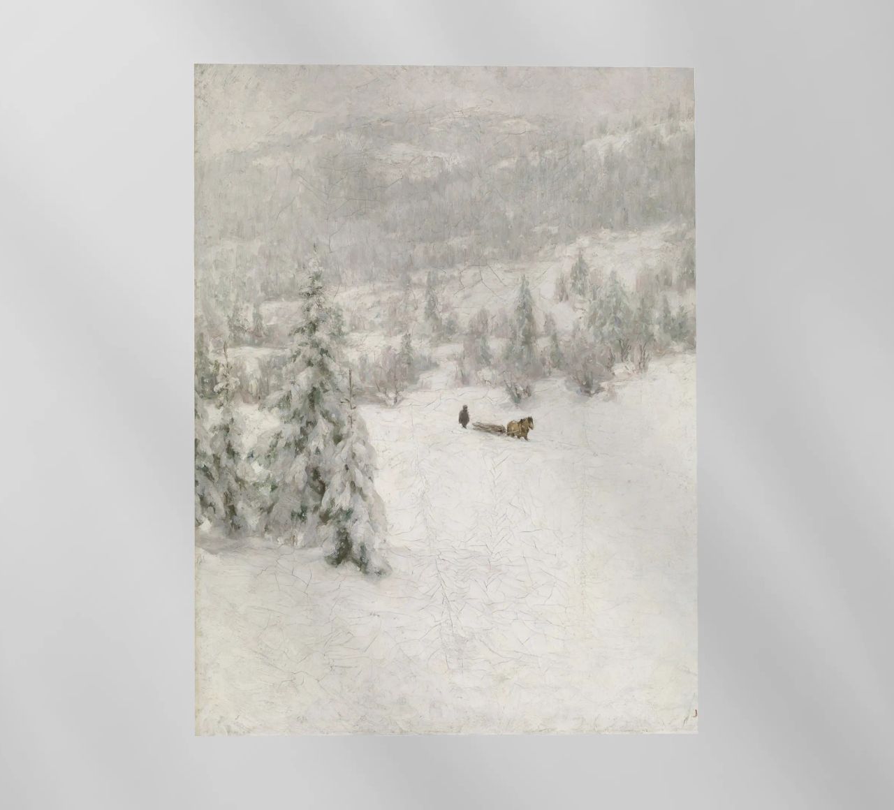 Sled In The Snow pellicola backlit da vintageshop