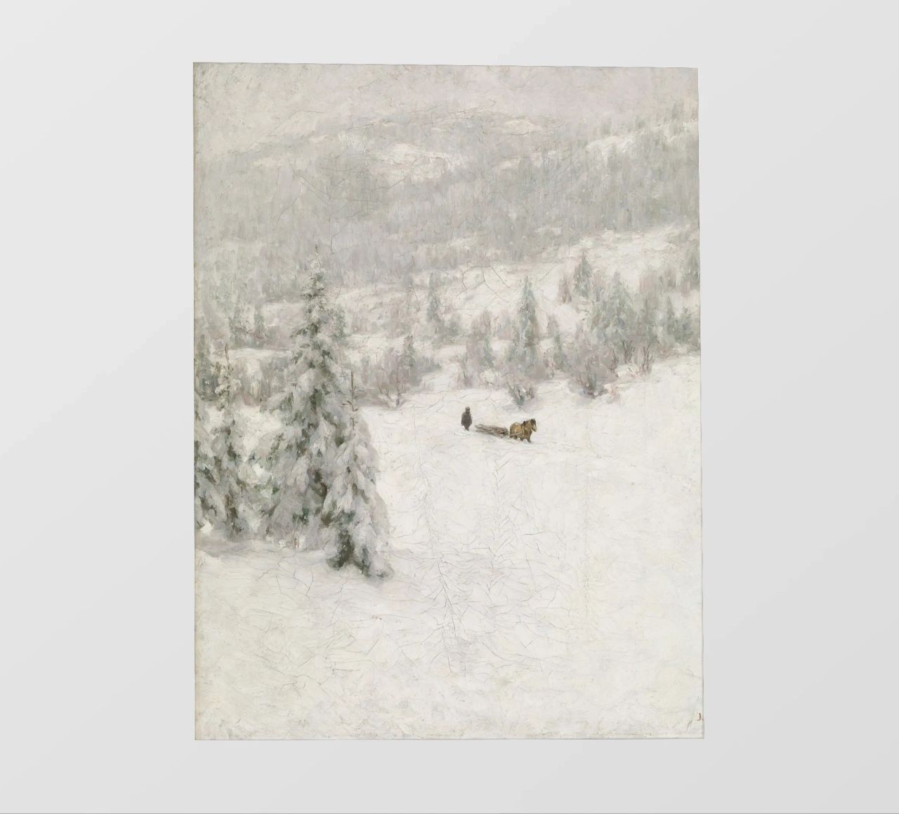 Sled In The Snow pellicola backlit da vintageshop