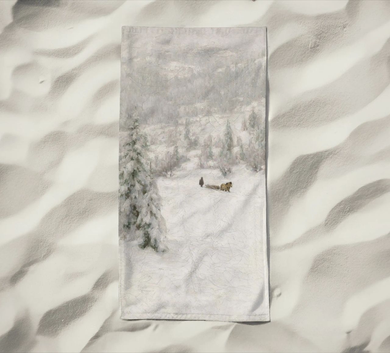 Sled In The Snow telo mare da vintageshop