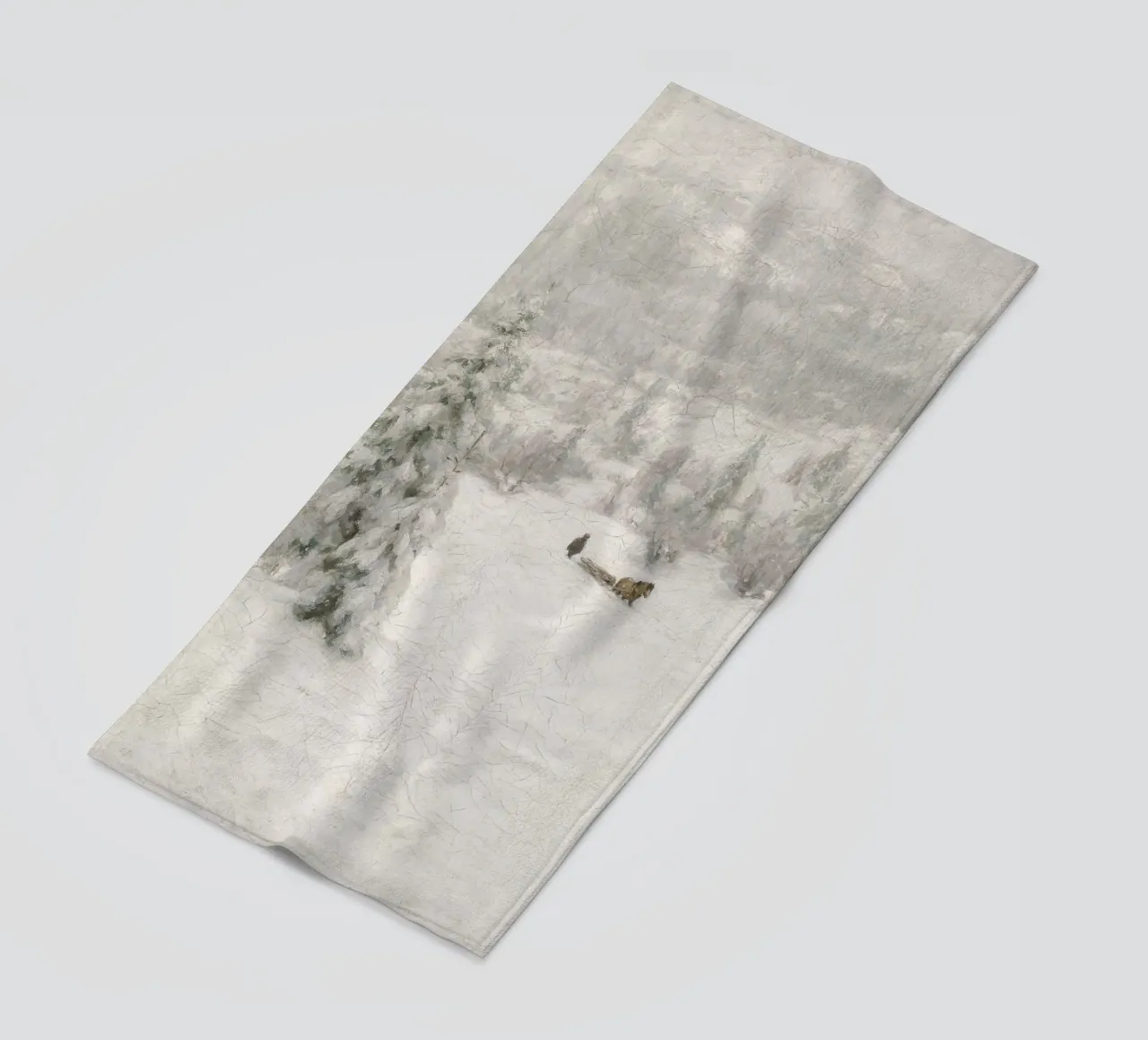 Sled In The Snow toalla de playa de vintageshop