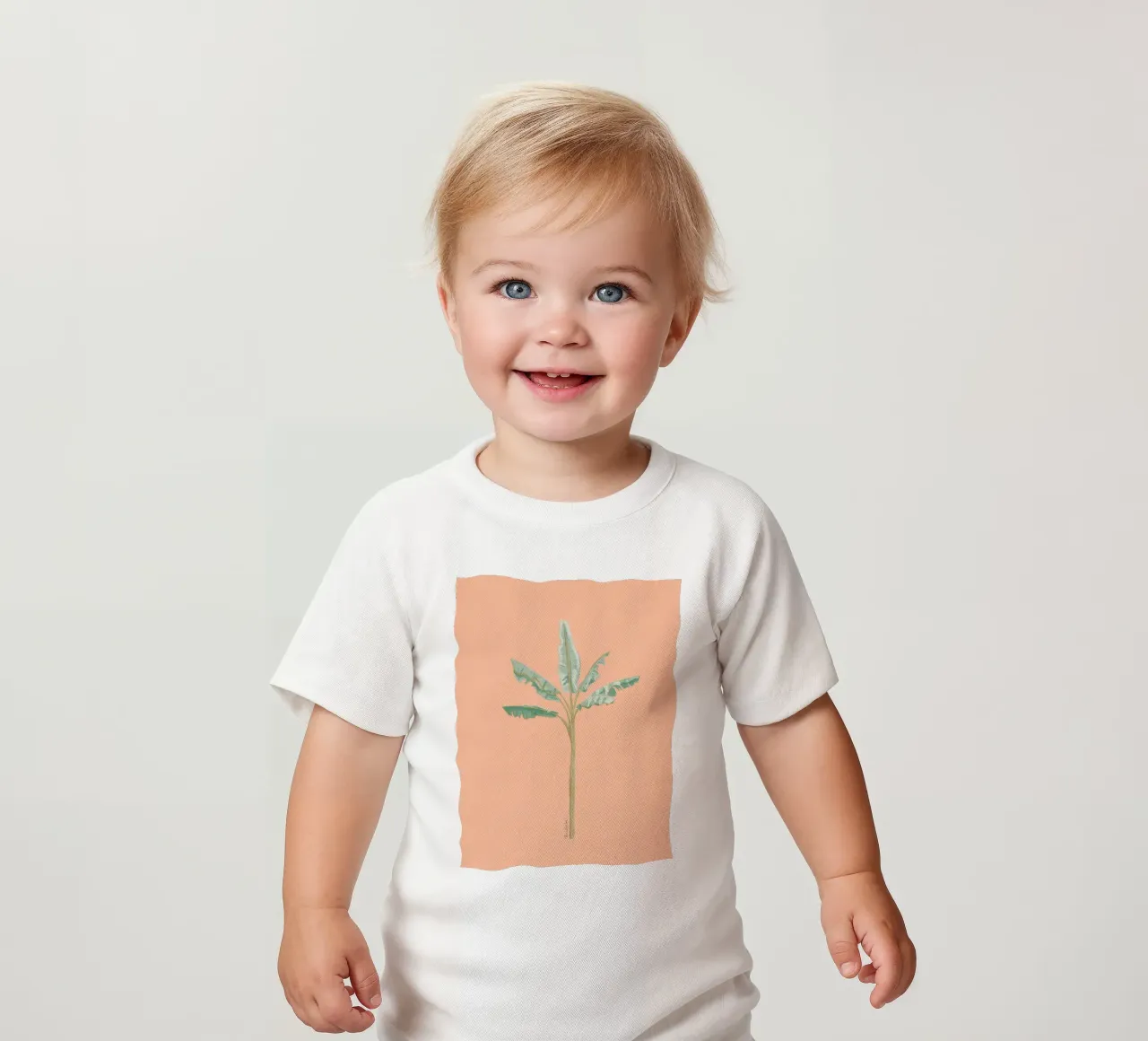 Peach Banana Tree Illustrazione acquerello minimalista Boho maglietta neonato da This Wild Soul - Illustration