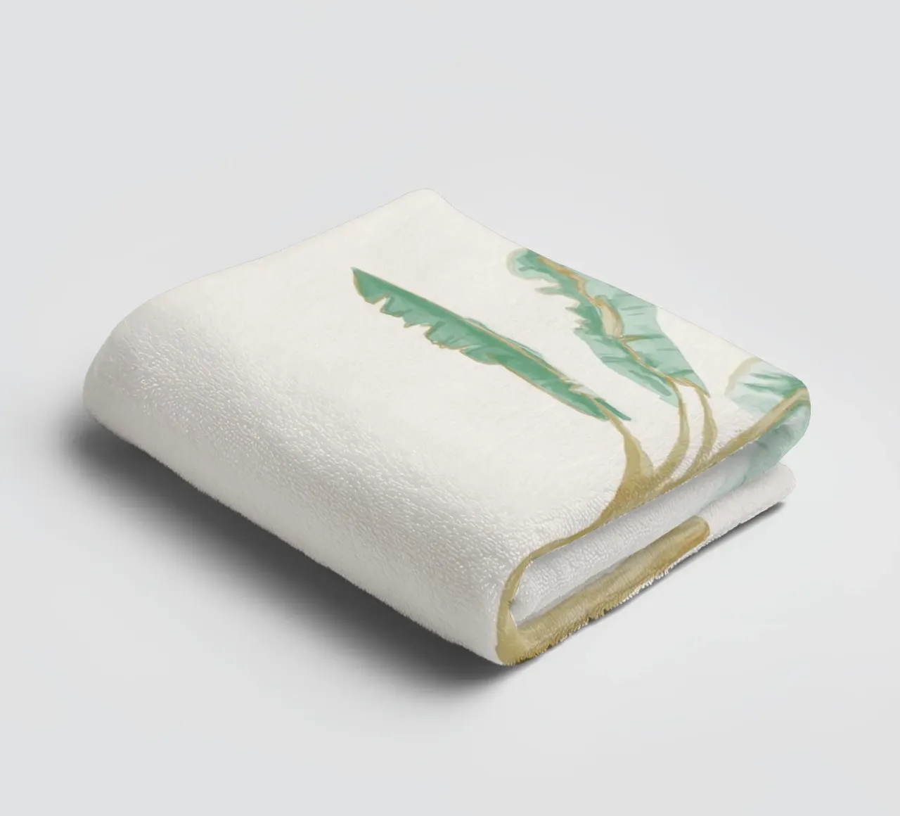 Albero di banane pianta esotica tropicale - colori chiari boho costieri asciugamano da bagno da This Wild Soul - Illustration