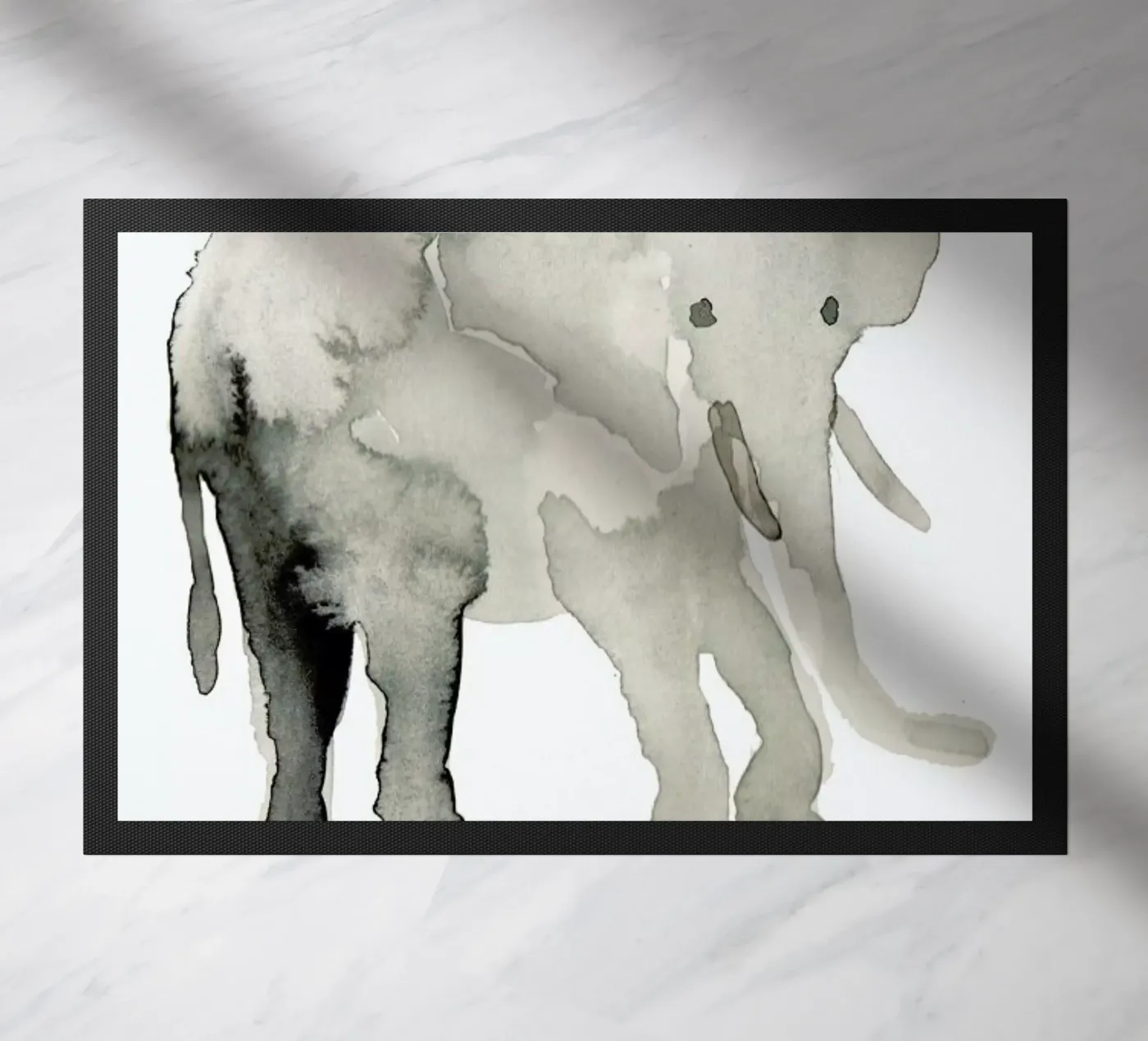 Elephant doormat by Farina Kuklinski