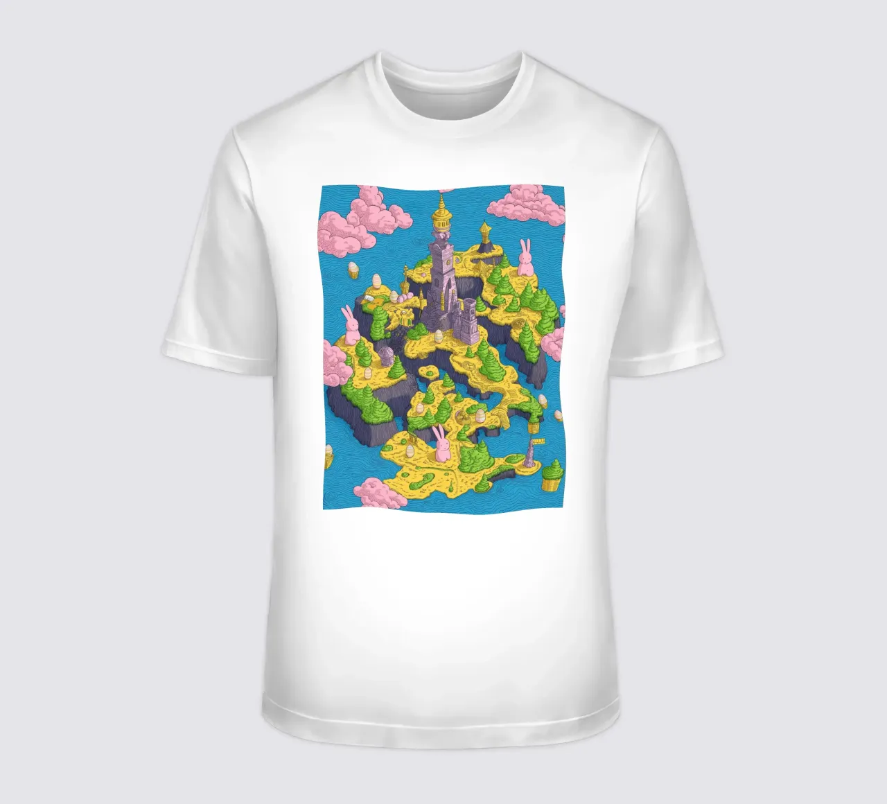 Mappa del Tesoro con Conigli Rosa | Compleanno Bambini t-shirt da Kaji