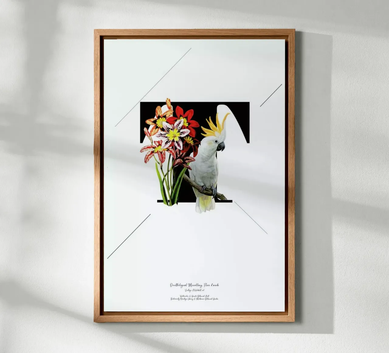 Botanical Alphabet - T alluminio dibond da Froilein Juno
