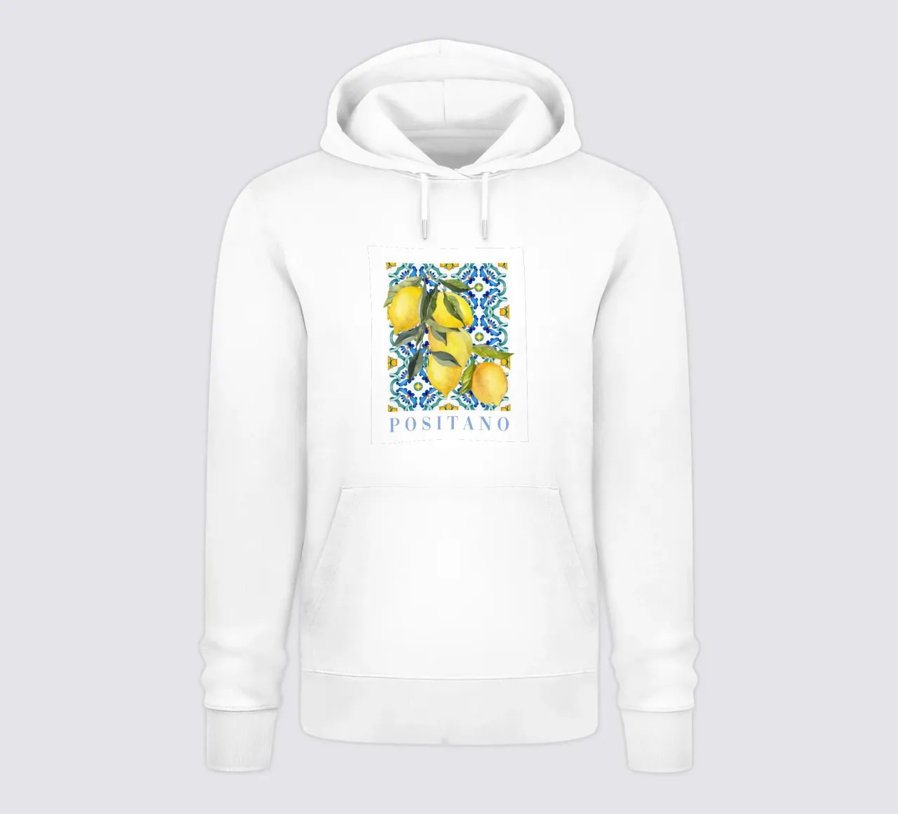 Lemon Print, Lemon Poster, Amalfi Coast Wall Art, Summer Art hoodie by Bella Studio