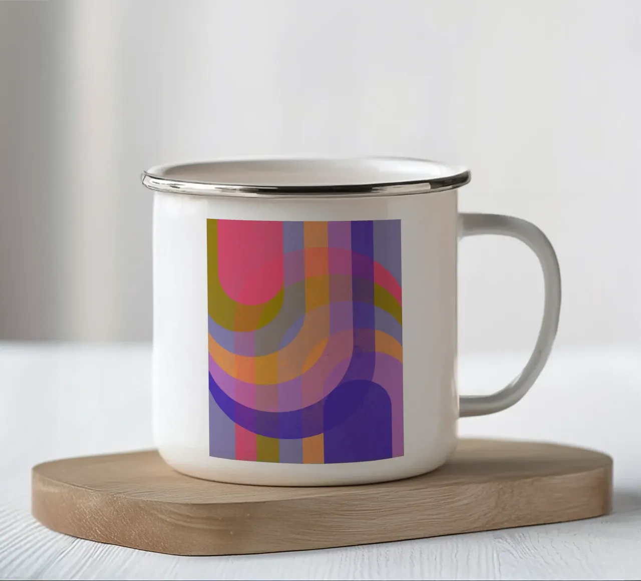 Rainbow Hues tazza in smalto da susanapaz